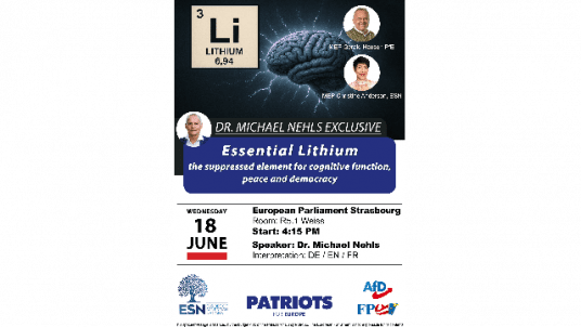 EP - Essential Lithium – The suppressed element for cognitive function, peace and democracy