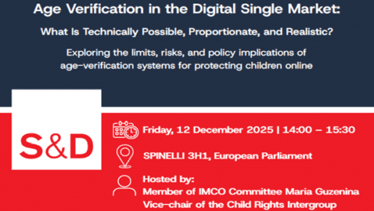 Roundtable Event on Age Verification in the Digital Single Market