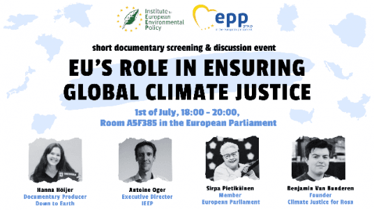 EP - EU's Role in Ensuring Global Climate Justice