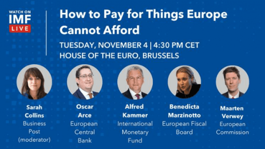 Launch of the IMF Autumn 2025 REO Europe’s note on Paying to Pay for Things Europe Cannot Afford