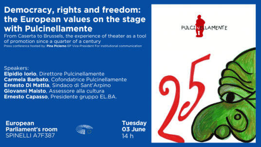 EP - Democrazia, diritti e libertà: i valori europei in scena con Pulcinellamente