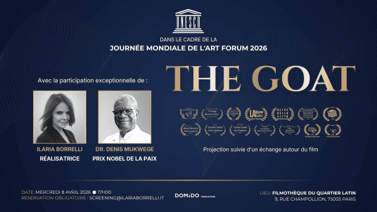 10 tickets available: 'The Goat' Film Screening with Nobel Peace Prize Winner Dr. Denis Mukwege